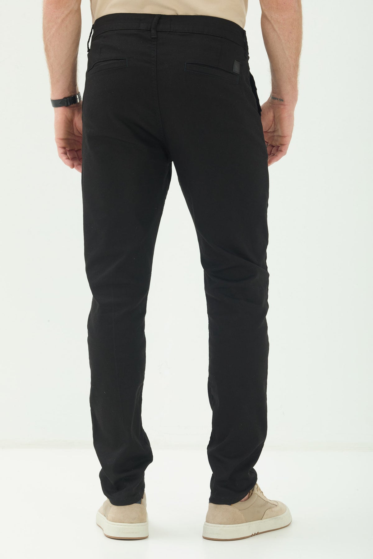 Calça Tech Sarja Chino Masculina Acostamento Preto