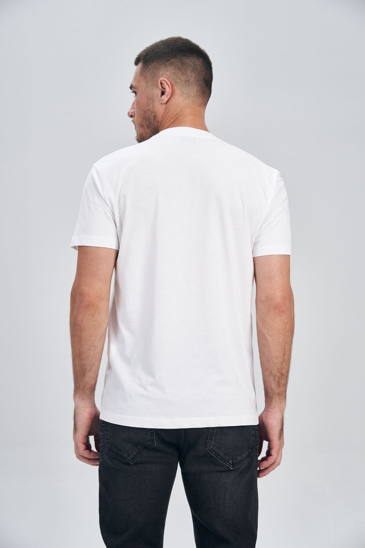 Camiseta Basic Pima Masculina Acostamento Branco