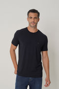 Camiseta Modal Wolf Masculina Acostamento Preto
