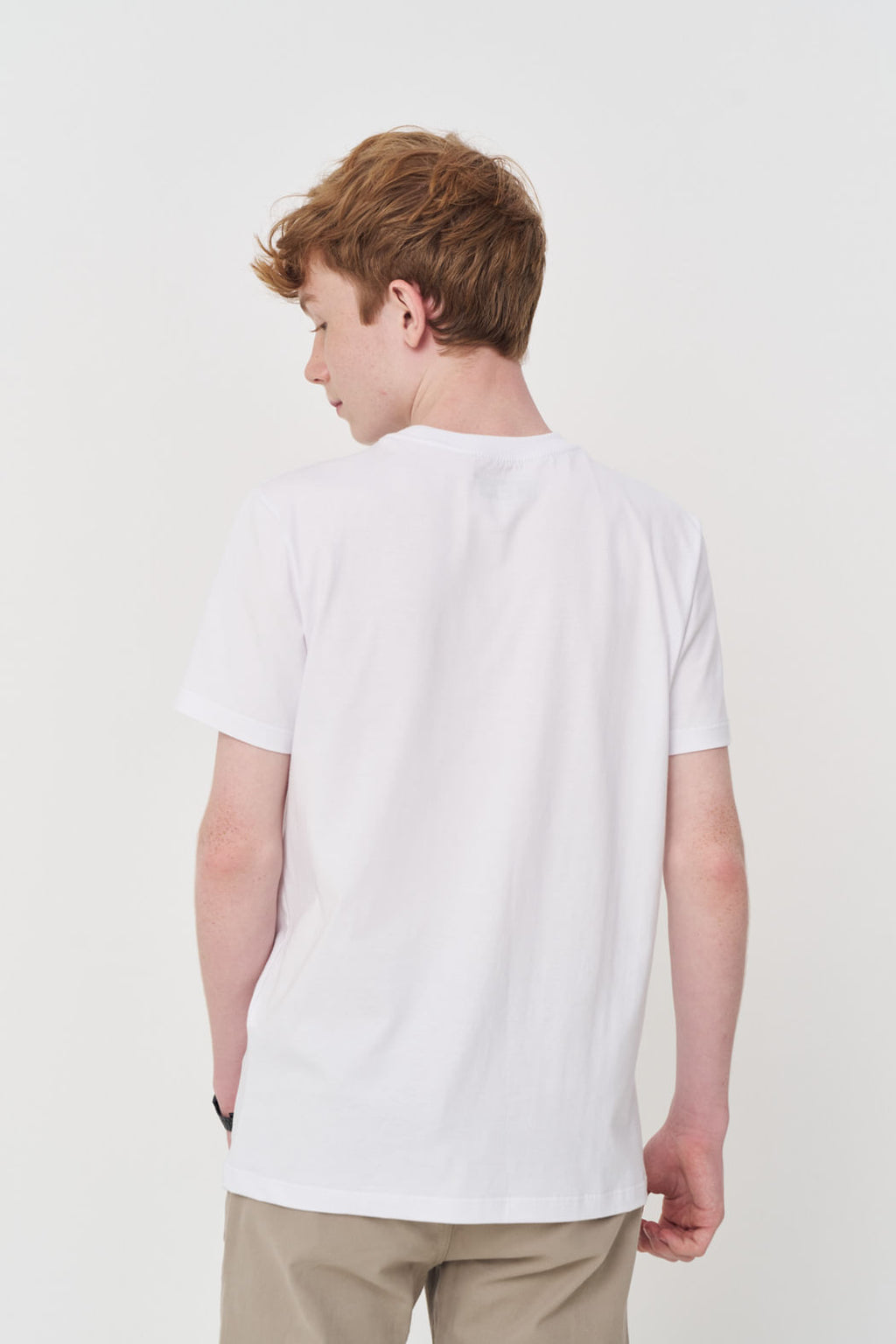 Camiseta Casual Silk Menino Acostamento Next Branco