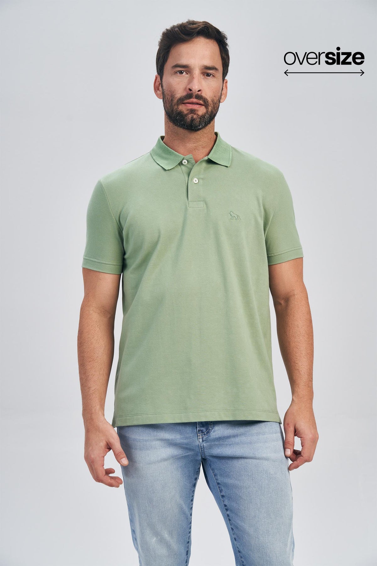 Polo Essential Modern Masculina Oversize Acostamento Amarelo Malta