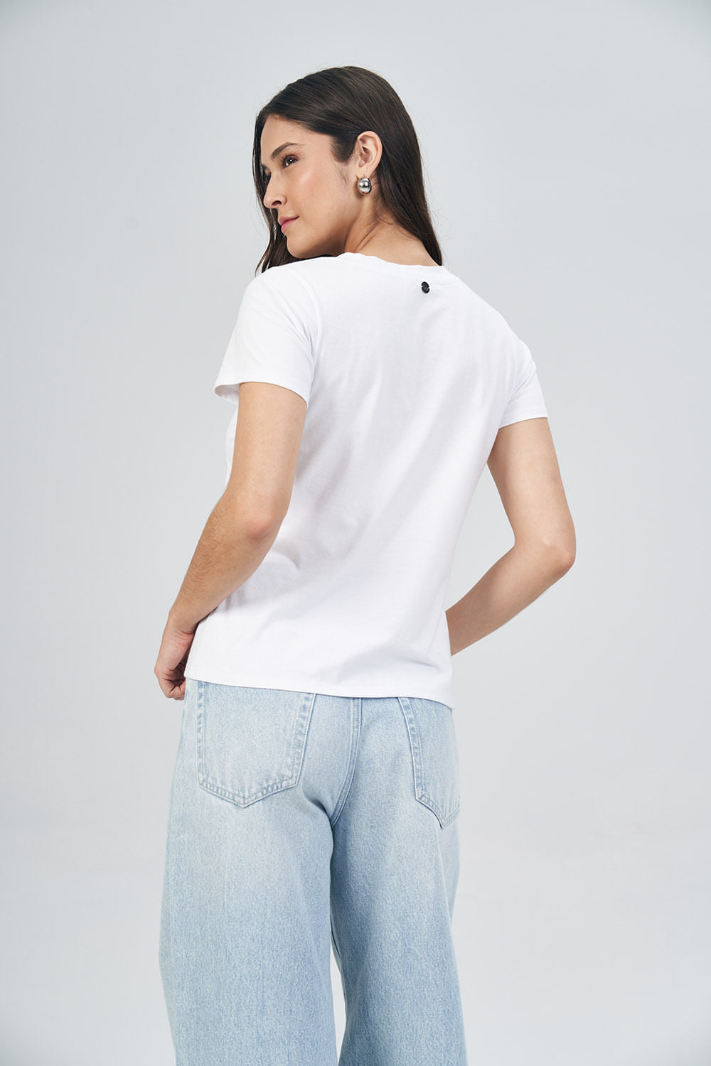 T-Shirt Wolf Fashion Feminina Acostamento Off White