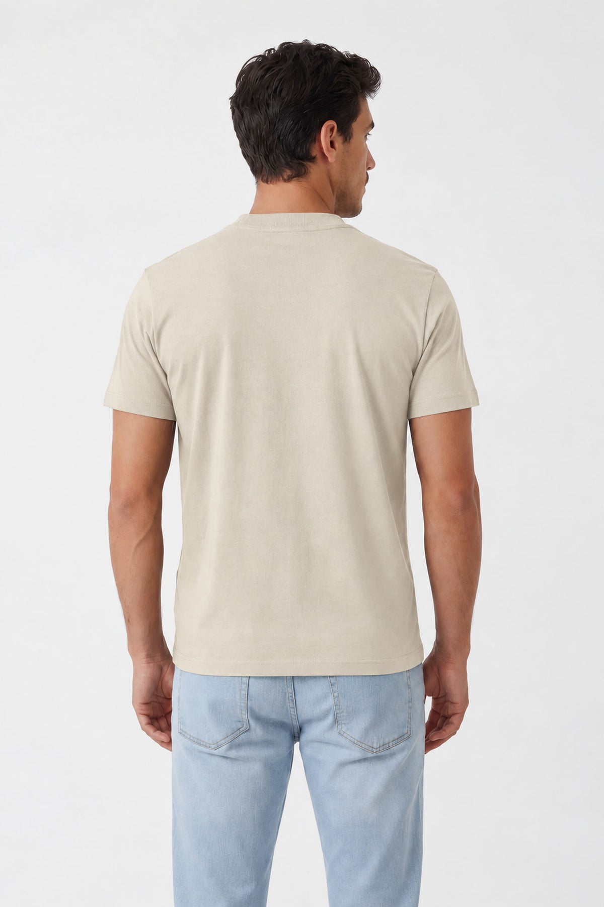 Camiseta Casual Masculina Acostamento Off White