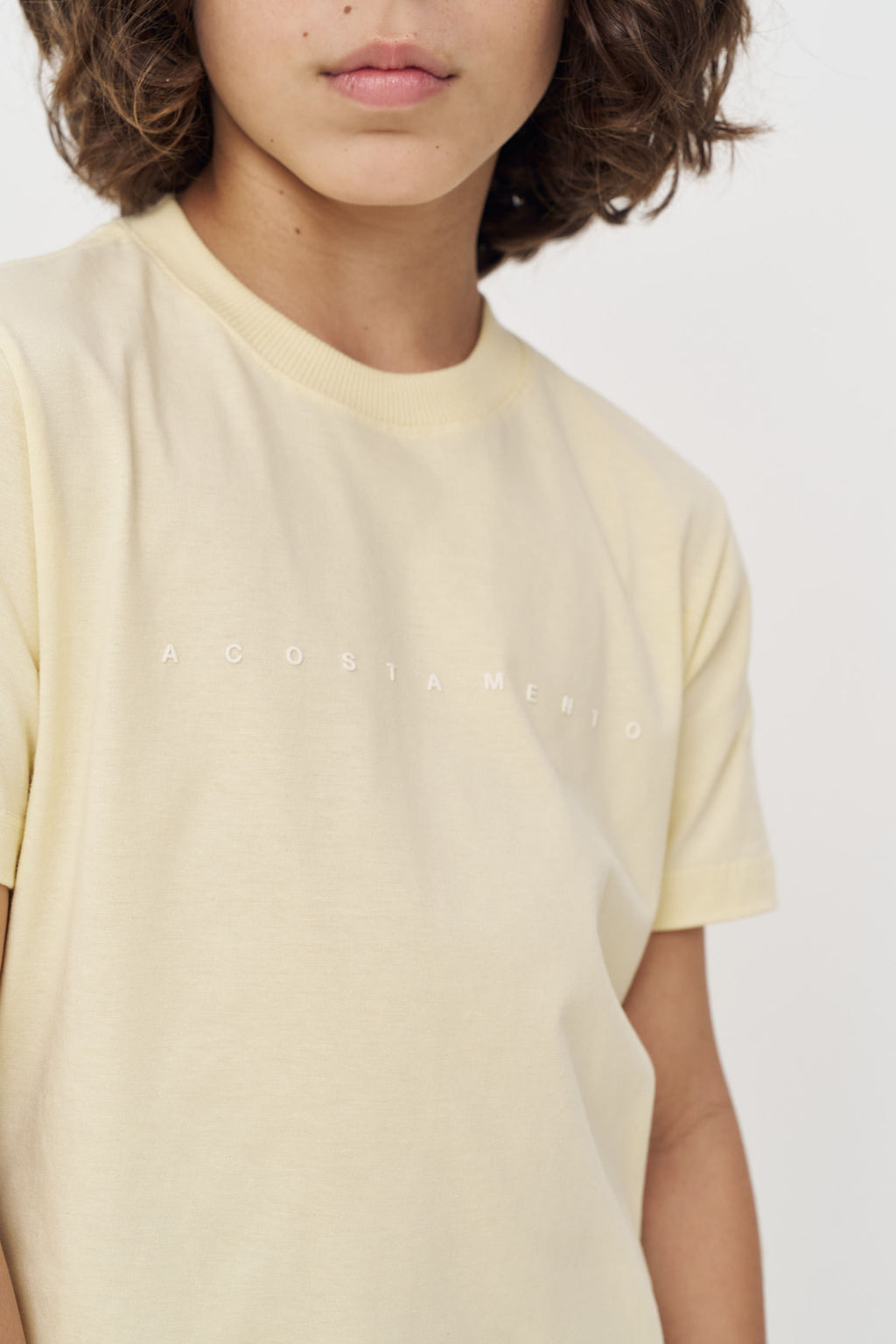 Camiseta Essencial Menino Acostamento Next Amarelo Sunlight
