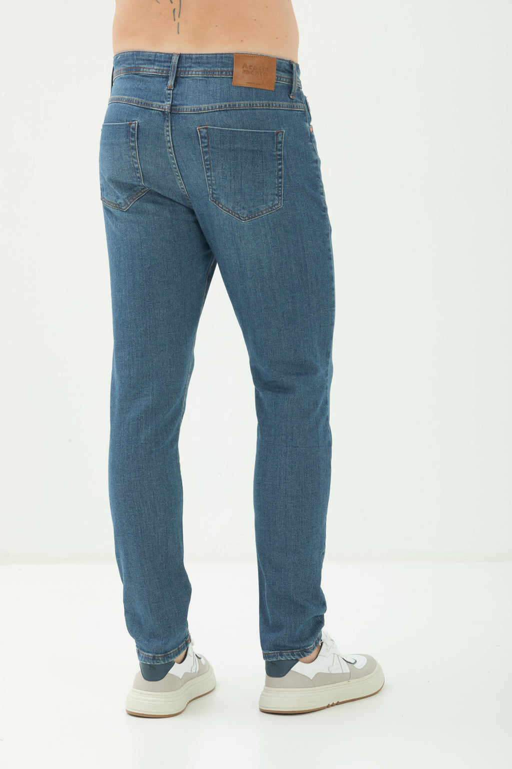 Calça Jeans Skinny Basic Hyperflex Masculina Acostamento Jeans Intermediario