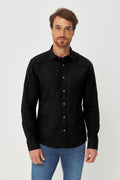 Camisa Tech Manga Longa Basic Masculino Acostamento Preto