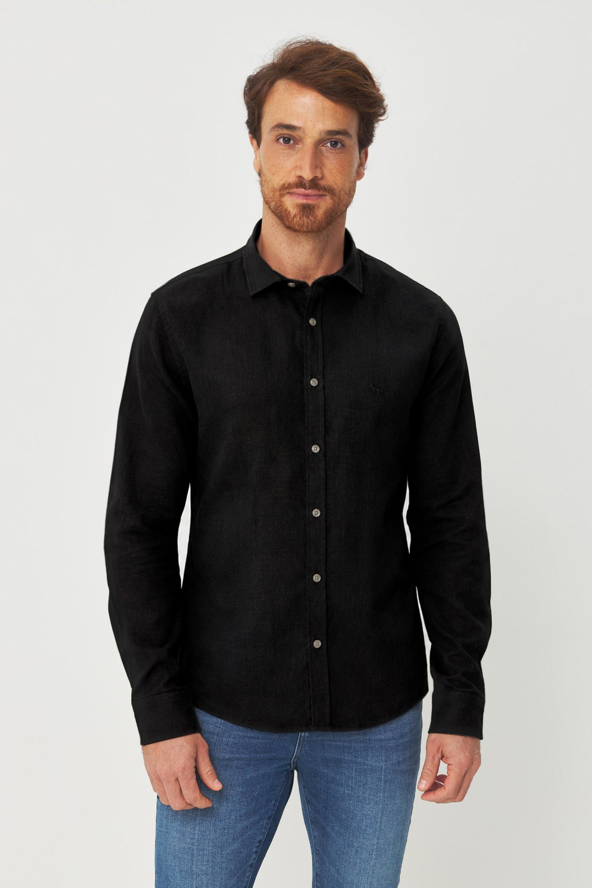 Camisa Tech Manga Longa Basic Masculino Acostamento Preto