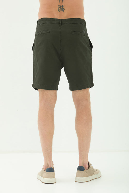 Bermuda Texturizada Masculina Acostamento Verde Folhagem
