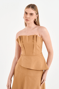 Blusa com Prega Sobreposta ACT Feminino Fendi