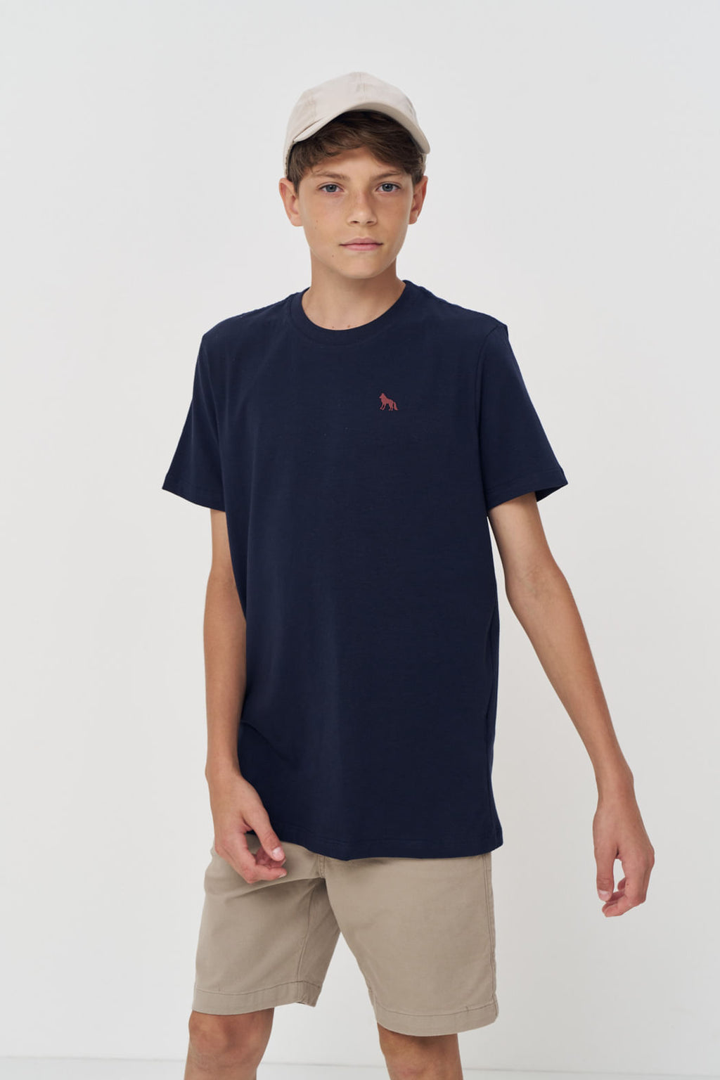 Camiseta Casual Manga Curta Menino Acostamento Next Marinho