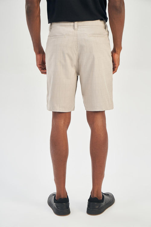 Bermuda Xadrez Masculina Acostamento Areia