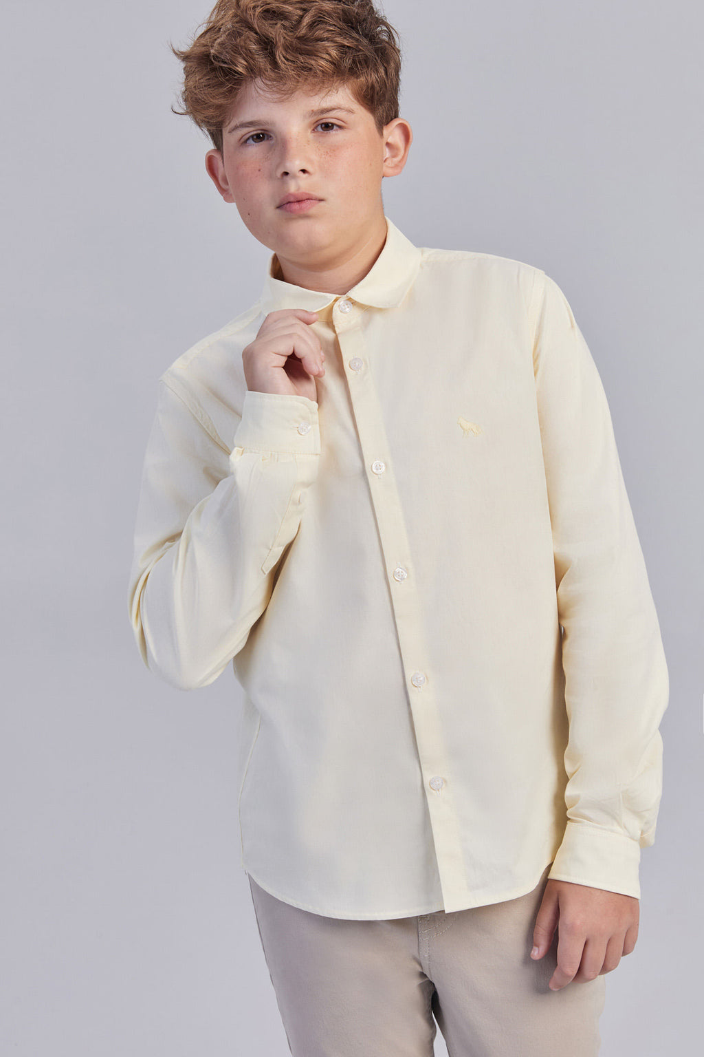 Camisa Formal Young Menino Acostamento Vanila