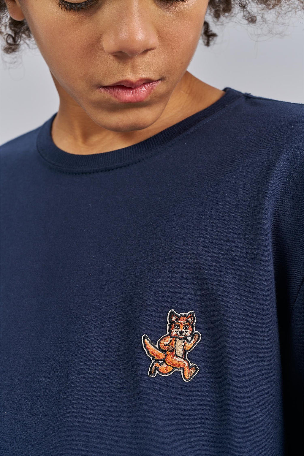 Camiseta Manga Longa Wolf Detail Menino Acostamento Next Marinho