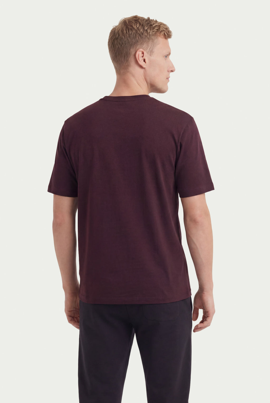 Camiseta Minimalista Masculina Acostamento Vinho Syrah