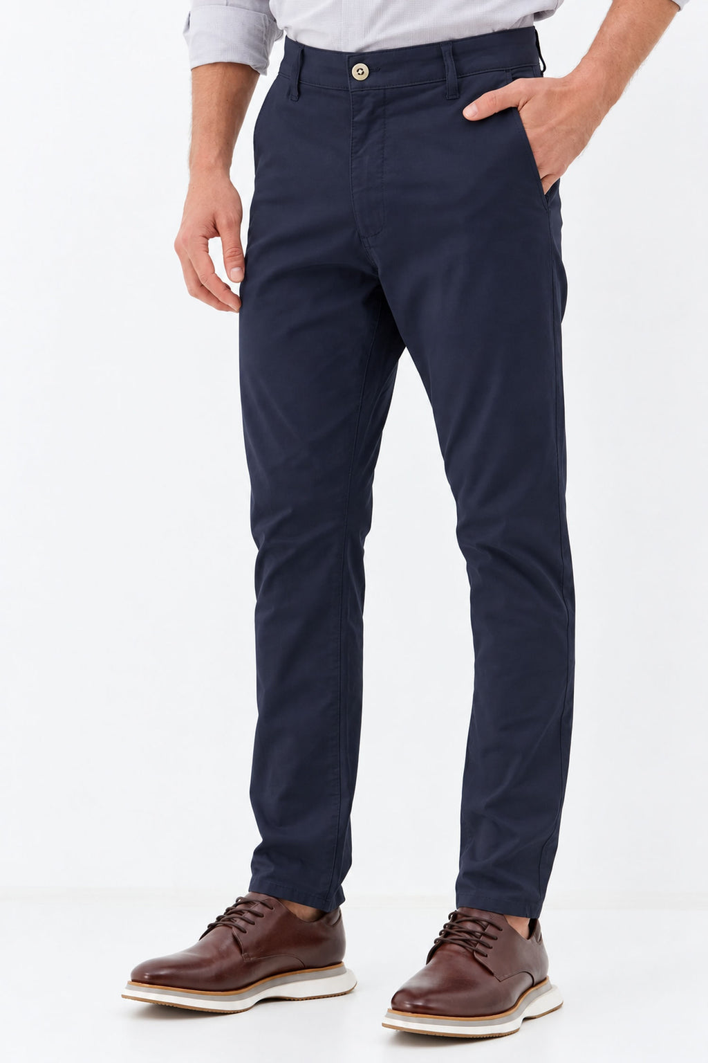 Calça Scrivania Clássica Masculina Acostamento Marinho