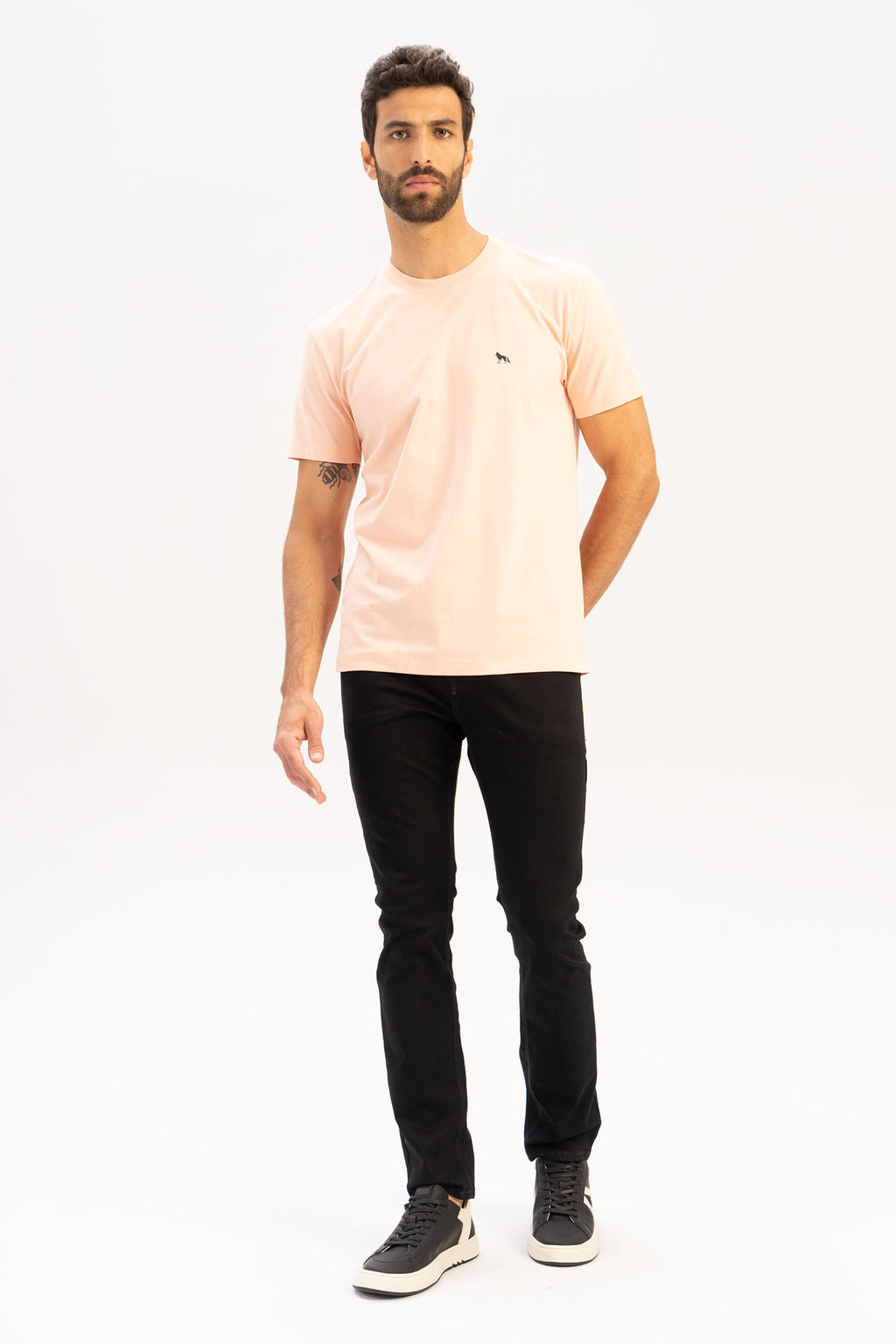 Camiseta Wolf Max Costas Masculina Oversize Acostamento Rosa