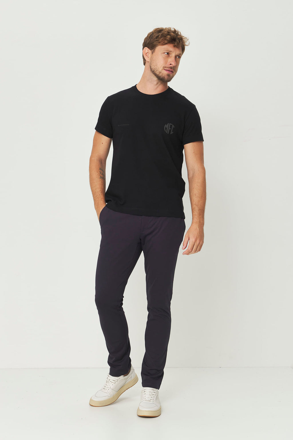 Camiseta Básica Mirassol Masculina Acostamento Preto