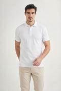 Polo Básica Elastano Masculina Acostamento Verde Folhagem