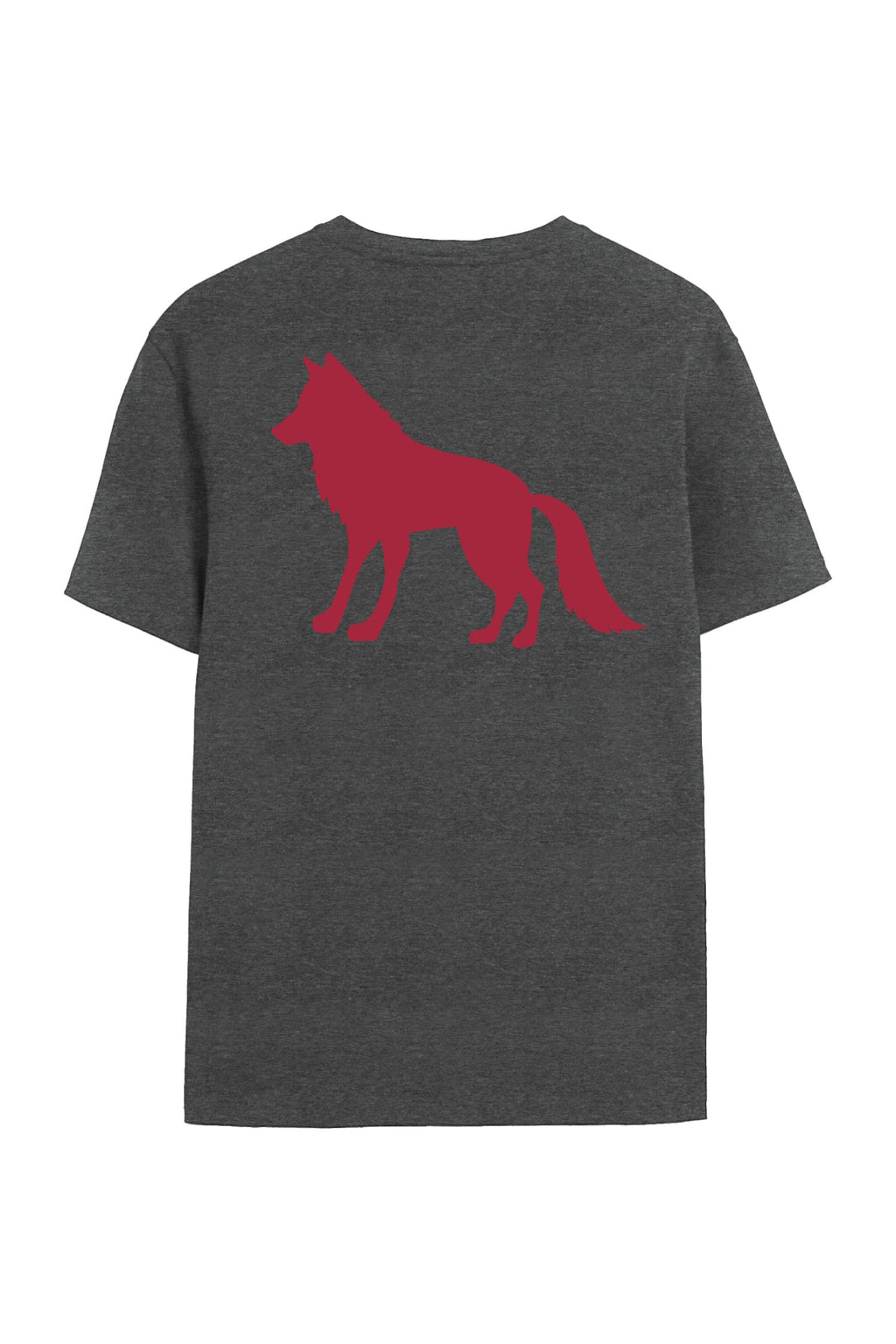 Camiseta Stamp Wolf Masculina Acostamento Mescla Grafite