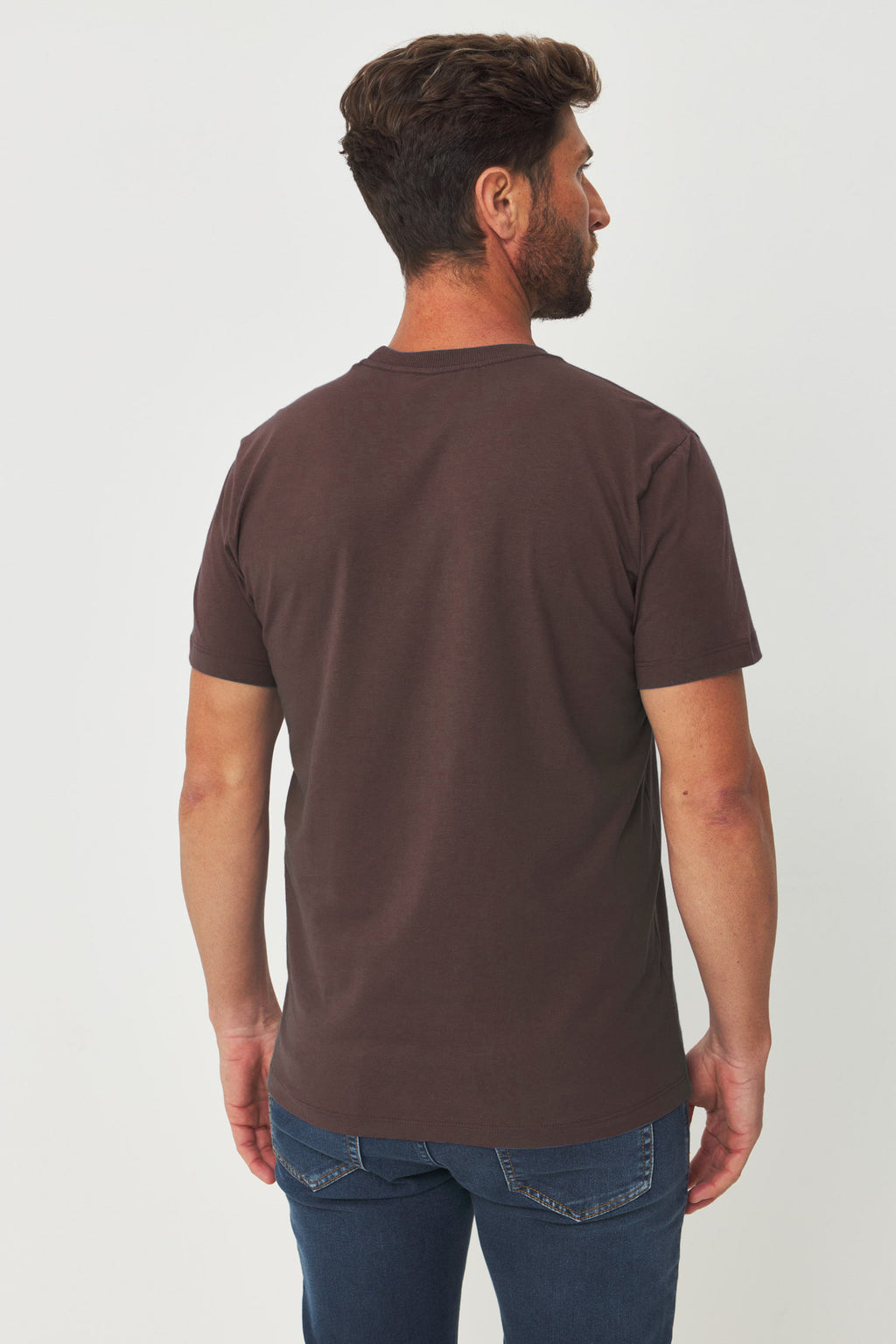 Camiseta Bordado Frontal Masculino Acostamento Marrom Ipe