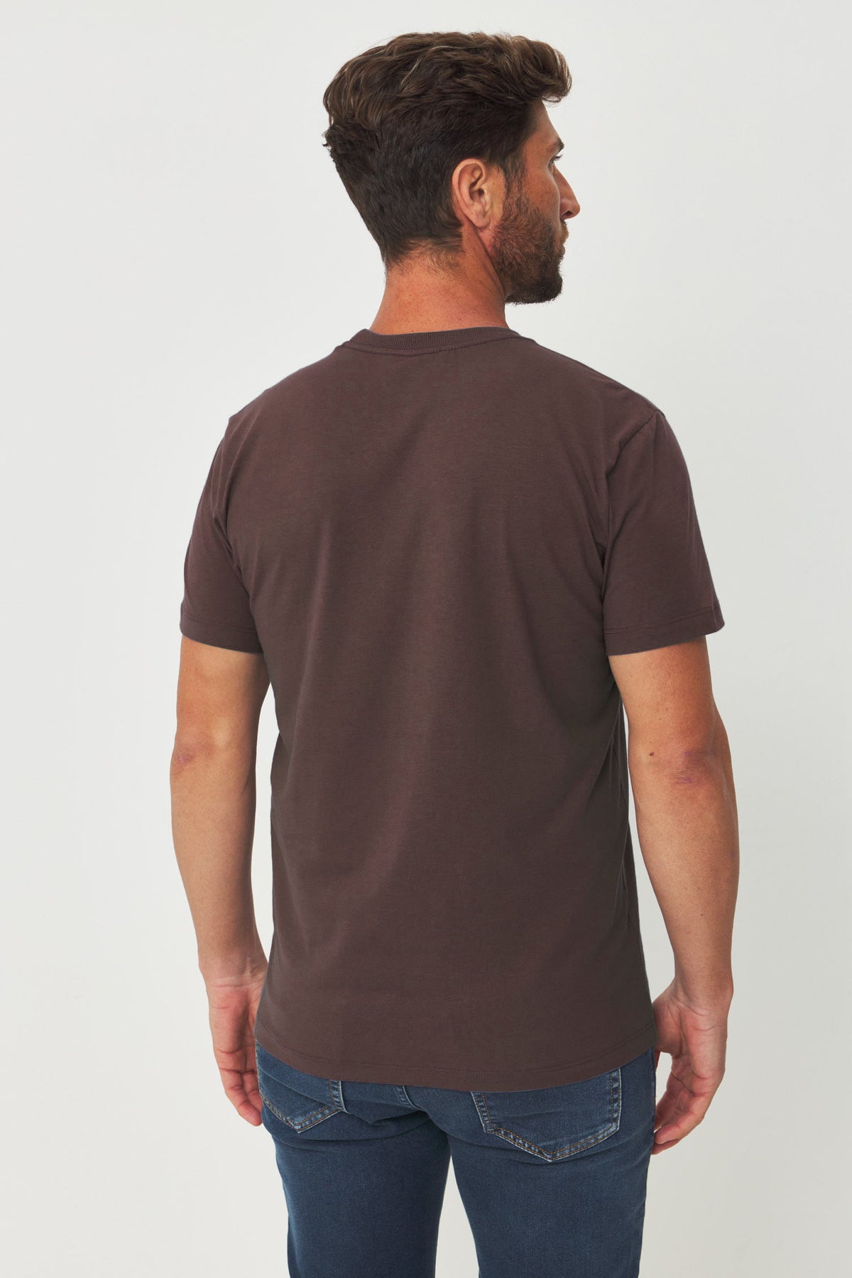 Camiseta Bordado Frontal Masculino Acostamento Marrom Ipe