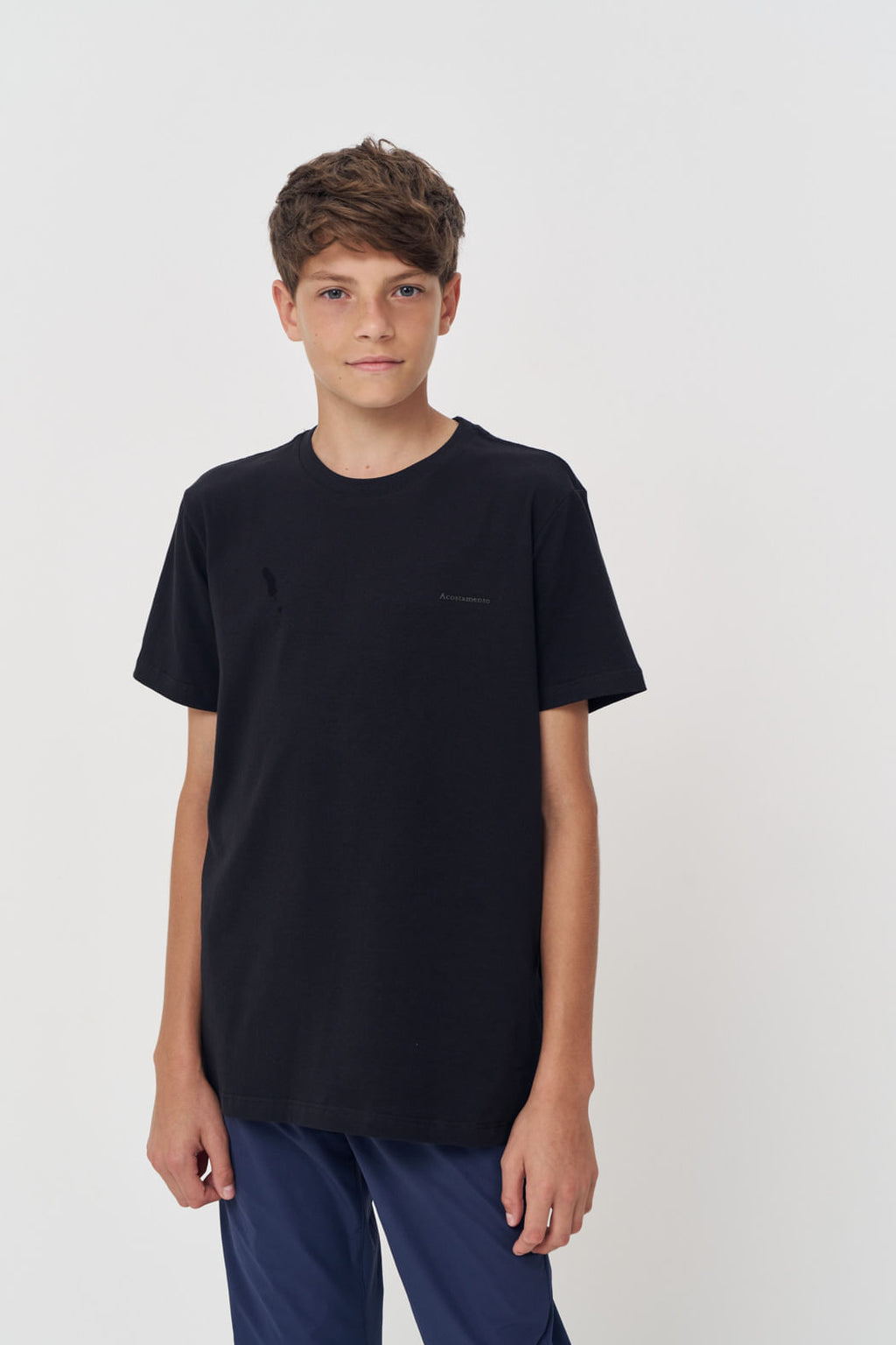 Camiseta Básica Menino Acostamento Next Preto