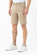 Bermuda Sarja Casual Masculina Acostamento Khaki
