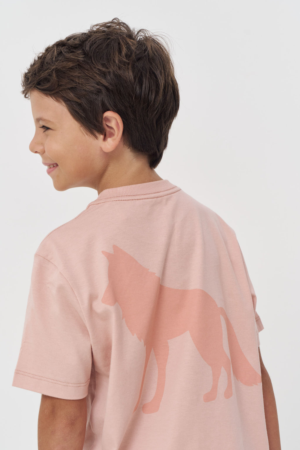 Camiseta Estilo Casual Menino Acostamento Next Rosa Cha
