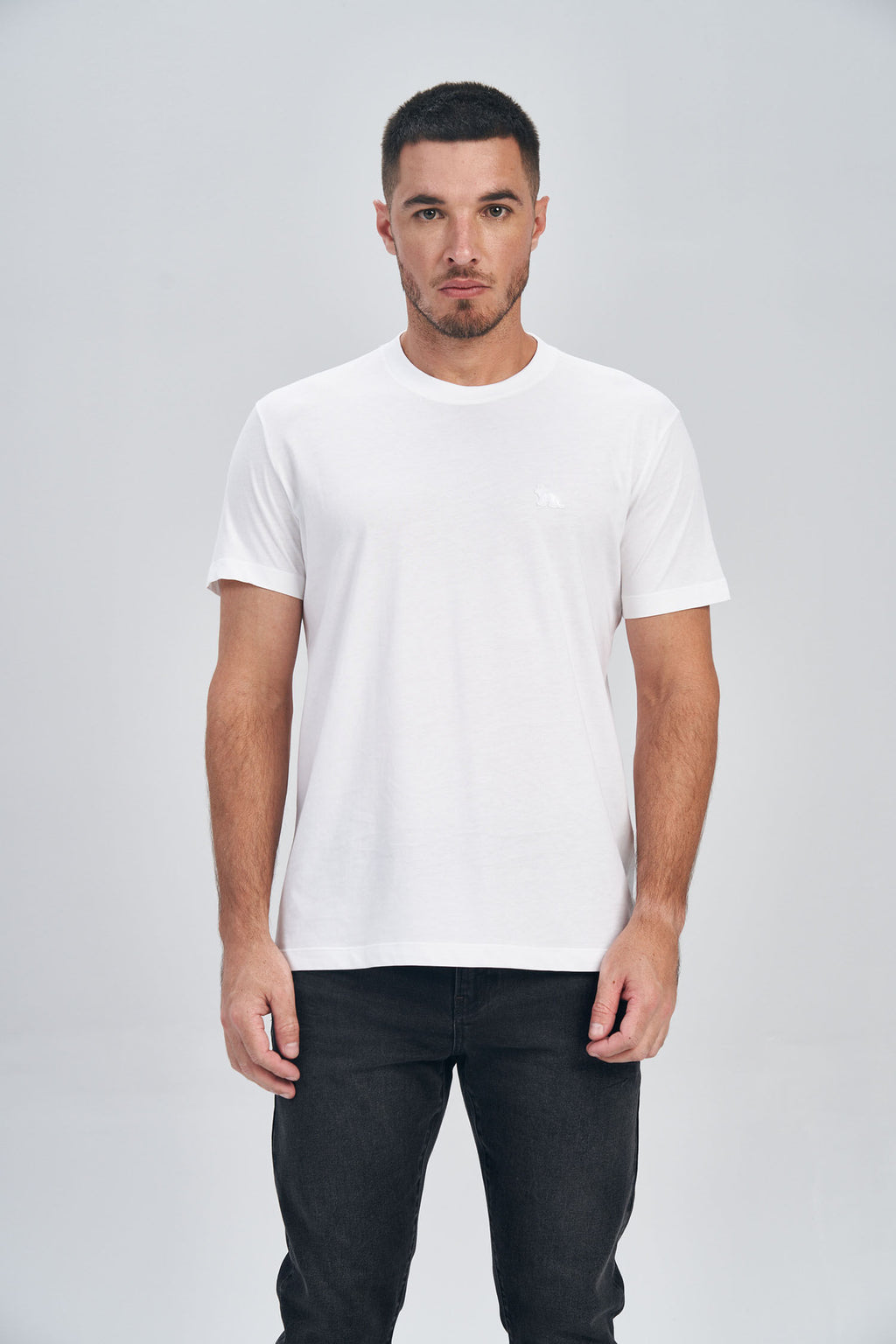 Camiseta Basic Pima Masculina Acostamento Branco