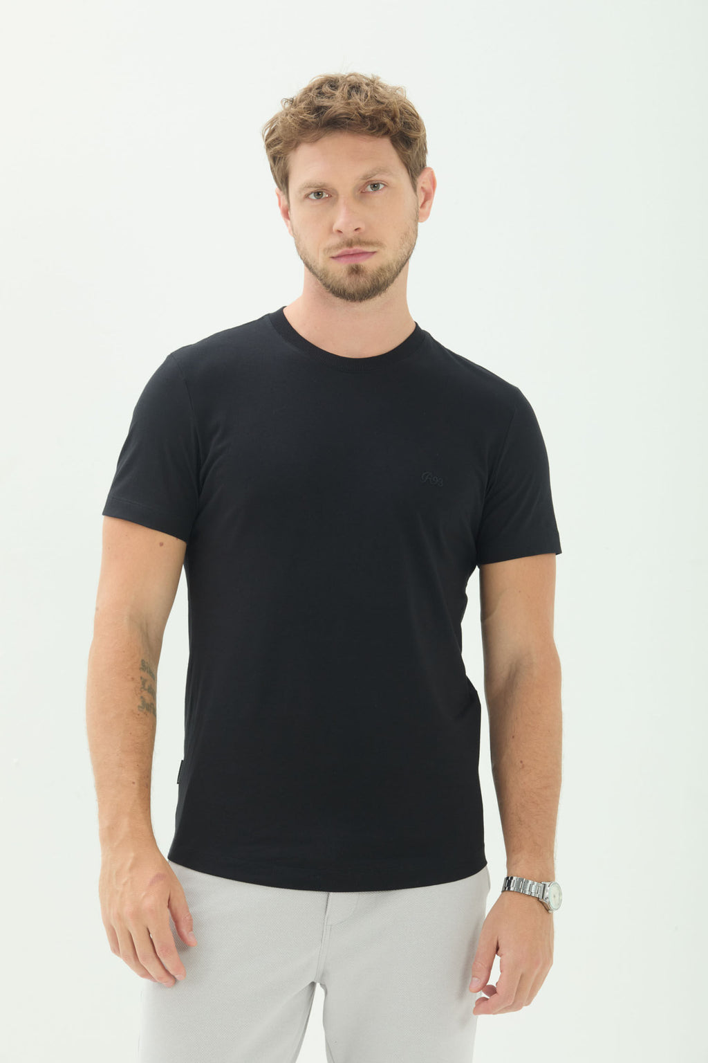 Camiseta Scrivania Pima Masculina Acostamento Preto