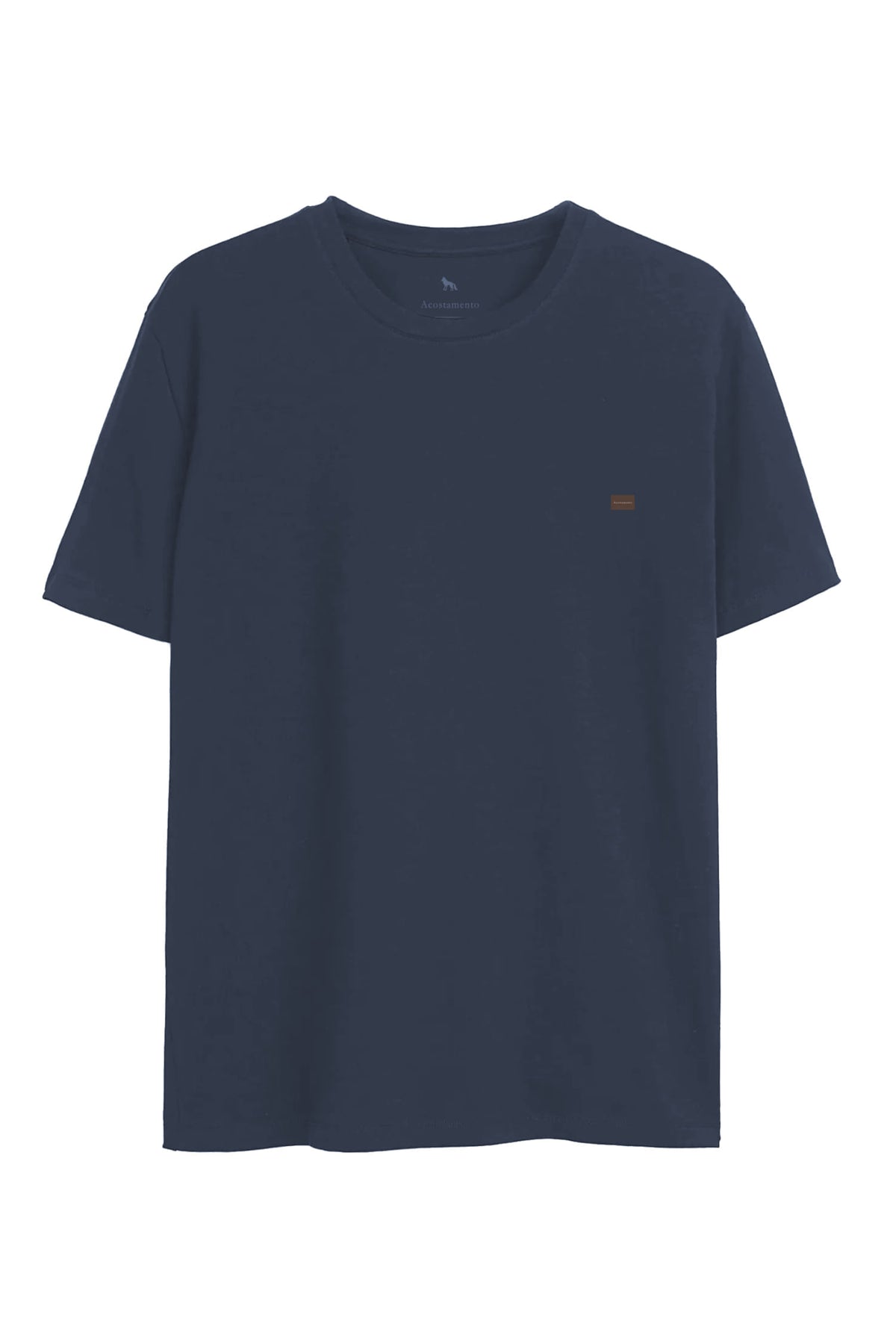 Camiseta Square Basic Masculina Oversize Acostamento Azul Navy