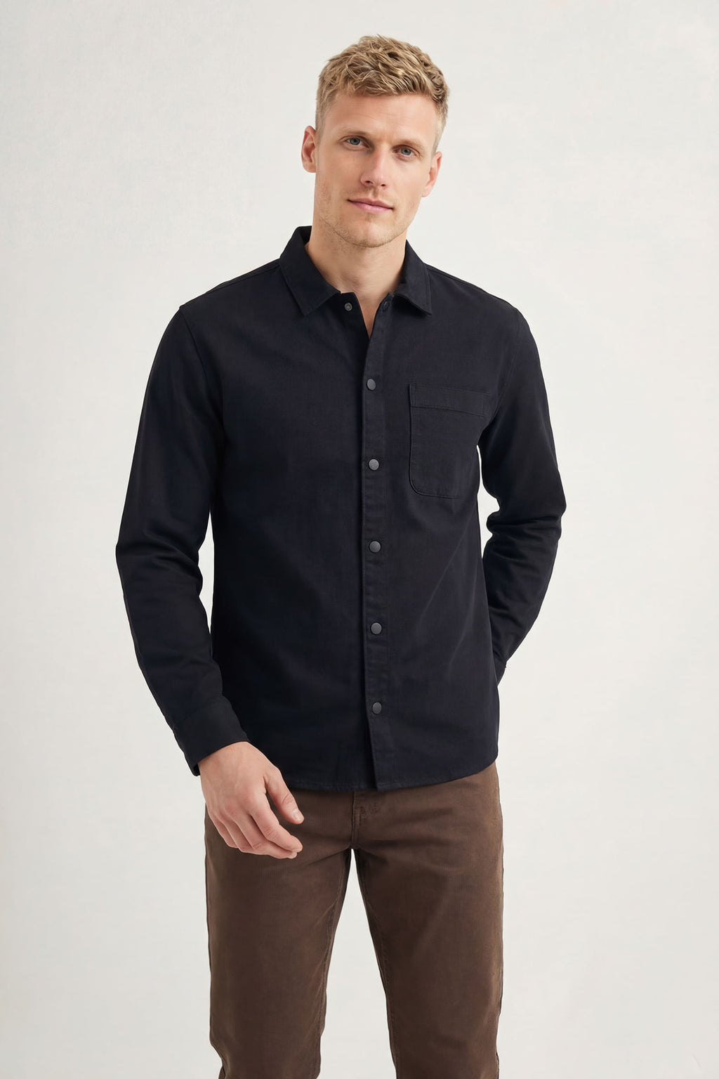 Jaqueta Casual Masculina Acostamento Caqui