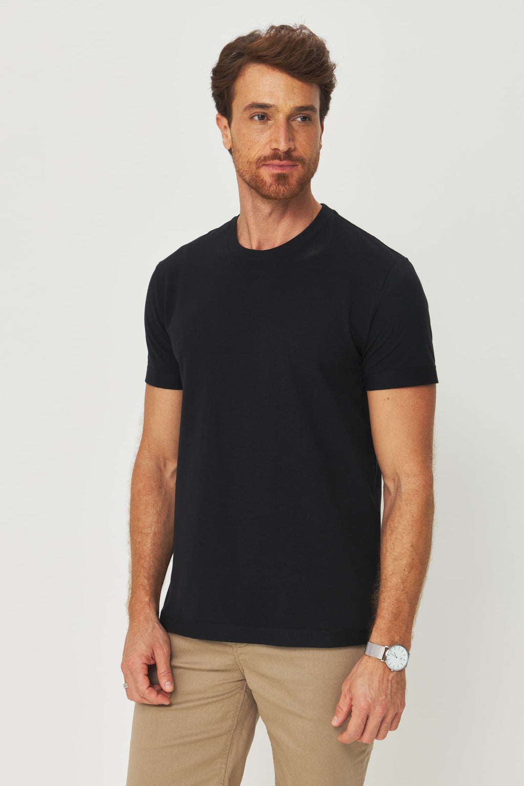 Camiseta Algodão Premium Masculino Acostamento Preto